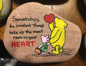 Piglet Stone Heart Wallpaper