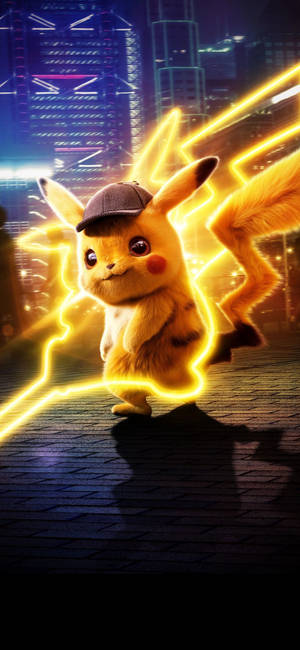 Pikachu 3d Detective Pikachu With Lightning Wallpaper