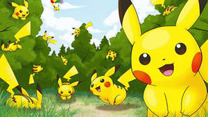 Pikachu Clones Playing Wallpaper