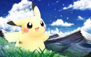 Pikachu Mountain Meadow Wallpaper