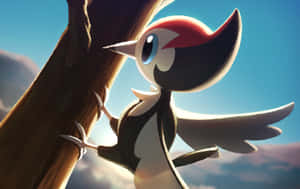 Pikipek Pecking During Sunrise Wallpaper
