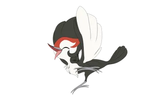 Pikipek With Wings Upward Wallpaper