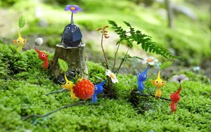 Pikmin Adventurein Nature Wallpaper