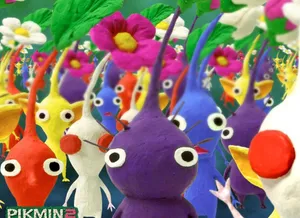Pikmin Amidst Flora Wallpaper