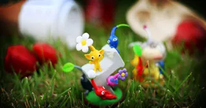 Pikmin_ Figurines_ In_ Garden.jpg Wallpaper
