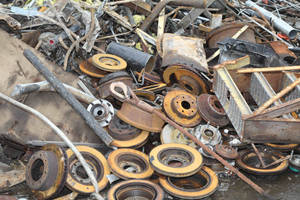 Pile Of Iron Metal Scraps Wallpaper