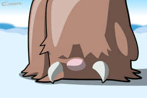 Piloswine In Winter Desktop Wallpaper