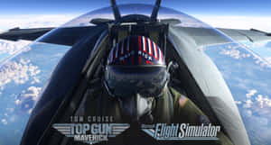Pilot Top Gun Maverick Flight Simulator Wallpaper