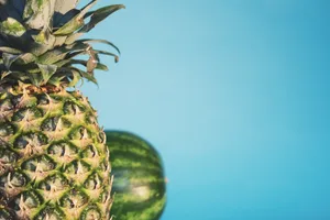 Pineapple And Watermelon Make A Delicious Summertime Treat Wallpaper