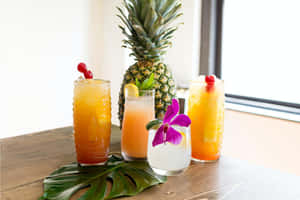 Pineapple Based Slushy Wallpaper