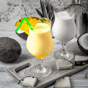 Pineapple Slushy Wallpaper