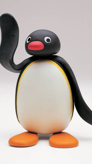 Pingu Waving Hello Wallpaper