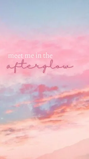 Pink Aesthetic Afterglow Sky Wallpaper