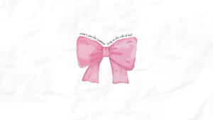 Pink Aesthetic Bow Design Wallpaper