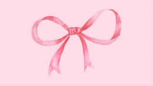 Pink Aesthetic Bow Wallpaper