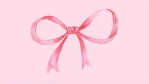 Pink Aesthetic Bow Wallpaper