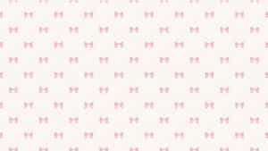 Pink Aesthetic Bow Pattern Wallpaper