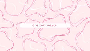 Pink Aesthetic Goals Background Wallpaper