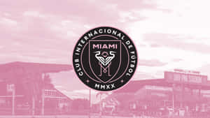 Pink Aesthetic Inter Miami Fc Official Logo Design Wallpaper