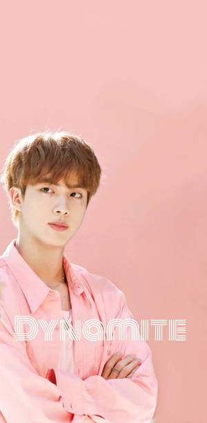 Pink Aesthetic Jin Of Bts Dynamite Wallpaper