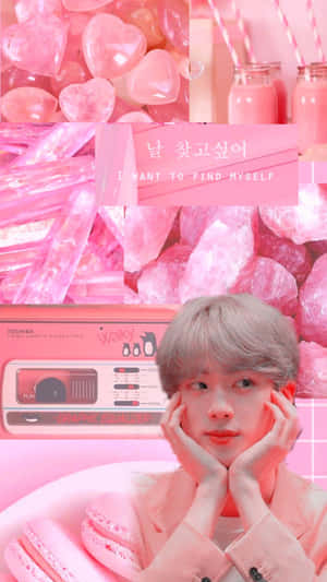 Pink Aesthetic Kpop Collage Wallpaper