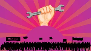 Pink Aesthetic May Day Wallpaper