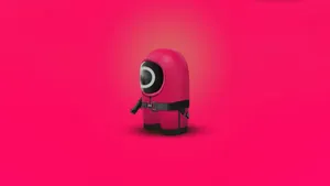 Pink Among Us Squid Game Pfp Wallpaper