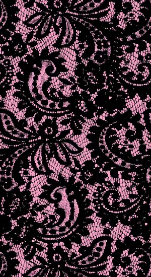 Pink And Black Lace Wallpaper