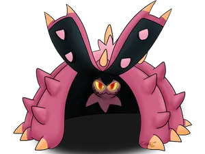 Pink And Black Toxapex Wallpaper