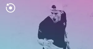 Pink And Blue Diego Schwartzman Wallpaper