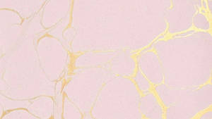 Pink And Gold Marble Desktop Wallpaper