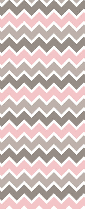 Pink And Gray Chevron Pattern Wallpaper