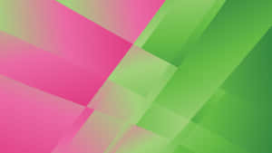 Pink And Green Abstract Design Wallpaper