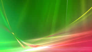 Pink And Green Abstract Waves Wallpaper