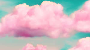 Pink And Teal Sky - Wallpaper Wallpaper