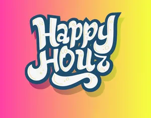 Pink And Yellow Happy Hour Wallpaper