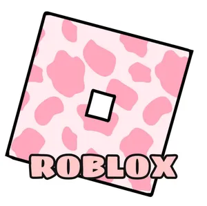 Pink Animal Print Roblox Logo Wallpaper