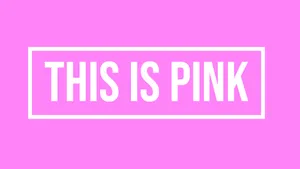 Pink Background Text Banner Wallpaper