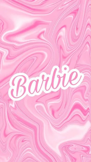 Pink Barbie Marble Aesthetic Wallpaper Wallpaper