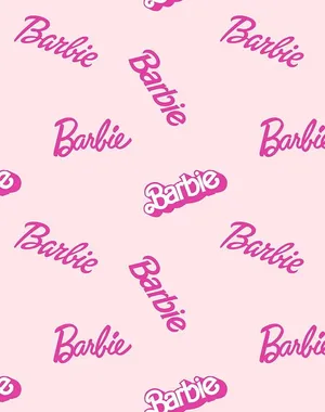 Pink Barbie Pattern Wallpaper Wallpaper