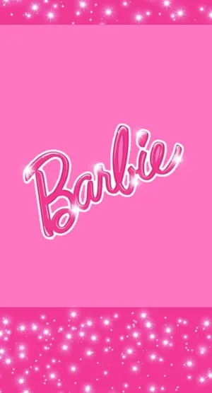 Pink Barbie Sparkle Background Wallpaper