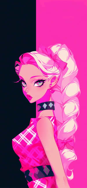 Pink_ Barbie_ Style_ Animation Wallpaper