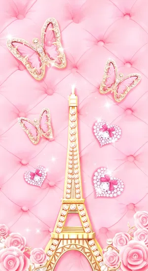 Pink Bimbo Aesthetic Decor Wallpaper