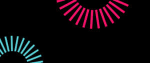 Pink Black Circular Lines Wallpaper