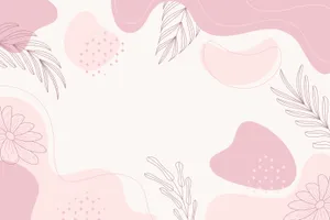 Pink Boho Floral Background Wallpaper