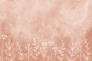 Pink Boho Floral Background Wallpaper