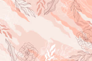 Pink Boho Floral Background Wallpaper