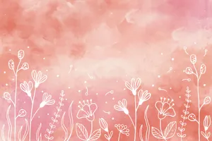 Pink Boho Floral Background Wallpaper