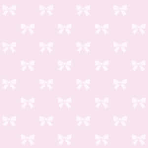 Pink Bow Pattern Background Wallpaper