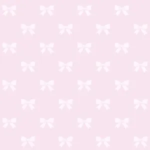 Pink Bow Pattern Background Wallpaper